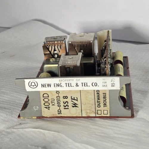 Western Electric New Eng. Tel. & Tel. Co. 400D KTU Telephone Module Relays
